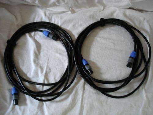 2x 5M Professional Speaker Cables with Neutrik Speakon Connectors