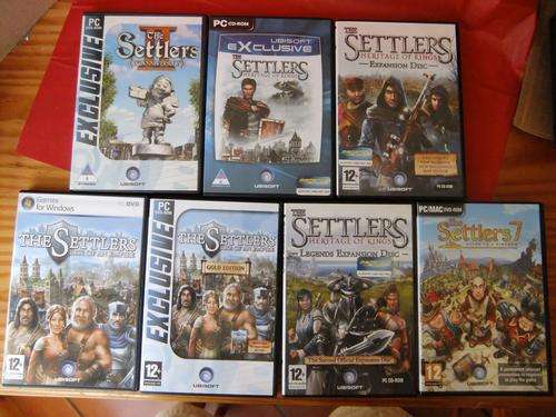 The Settlers Complete Set all versions and expansions up to Settlers 7
