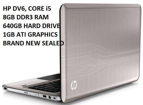 HP Pavillion DV6 @ Core i5 Processor @ 8GB RAM @ 640 HARD DRIVE @ 1GB GRAPHICS @ INSTOCK