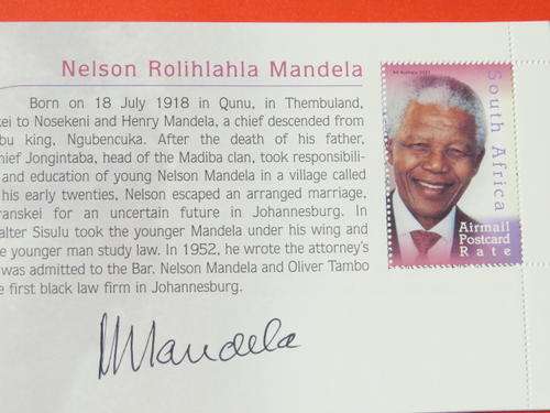 MANDELA SIGNED BOOKLET