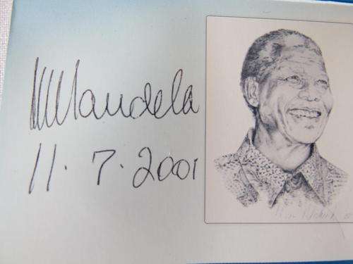 Mandela Signed / Autographed R5 still Sealed with COA  + Frame