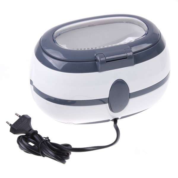 Ultrasonic Cleaner Jewelry Dental Watch Glasses Toothbrushes Cleaning Tool 600ml