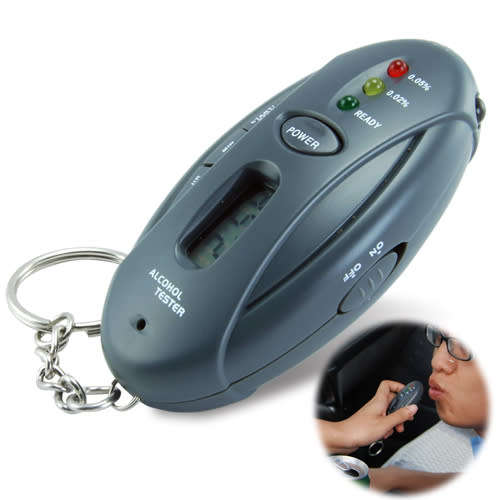 Breathalyzer Keychain Car Gadget - Flashlight + Stopwatch *** Local SA Stock ***