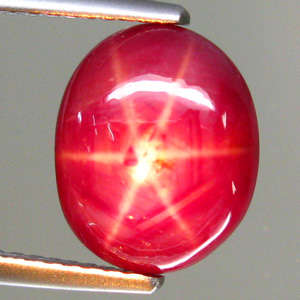 5.20cts UNHEATED NATURAL RUBY ~AAA Pigeon Blood Red~ STUNNING SHARP 6-RAY STAR (Video Clip Inside)