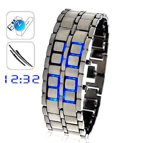 Ice Samurai - Japanese Inspired Blue LED Watch...