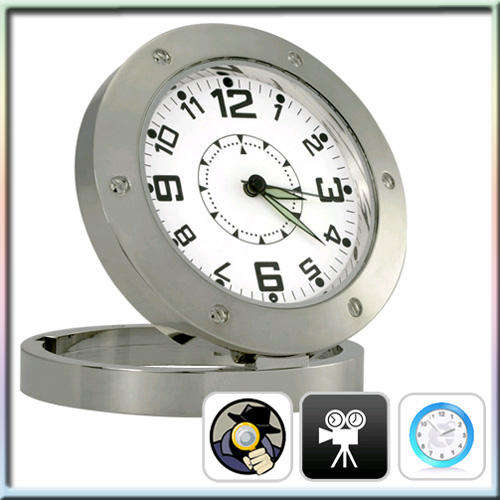 Spy Camera Clock (Motion Detection, 30FPS, Pinhole Lens)