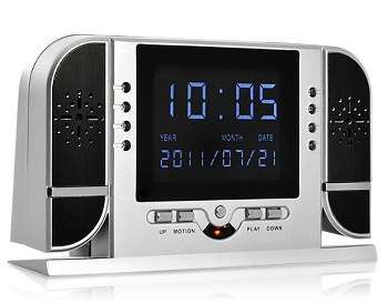 HD Spy Camera Alarm Clock (Motion and Voice Detection, Nightvision, Playback)...