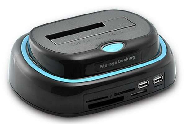 Premium 2.5 and 3.5 SATA Hard Drive Docking Station with One-Touch Backup