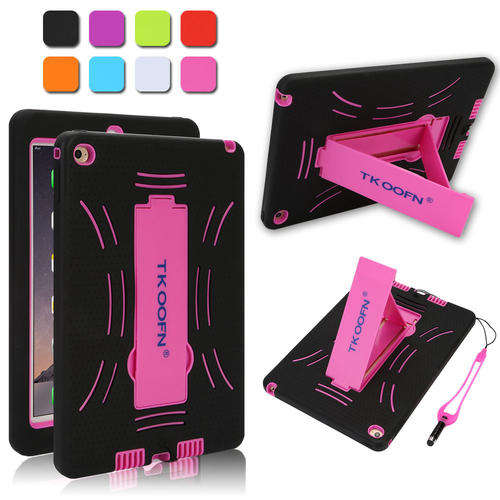 Hybrid Rubber Shock Proof Heavy Duty Hard Case Stand Cover Skin for Apple iPad Mini