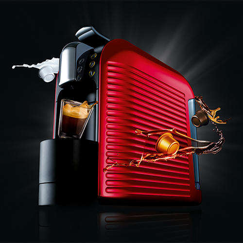 Espresto Wave Red Coffee Machine Free courier shipping! Use Large Nespresso Capsules!!