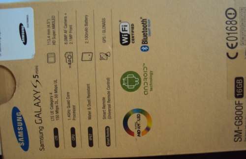 SAMSUNG GALAXY S5 MINI **GOLD **4G LTE**IP67***EXCELLENT CONDITION WITH BOX AND ALL ACCESSORIES*