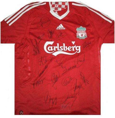 Liverpool Signed Shirt with coa 2008/09 @R1