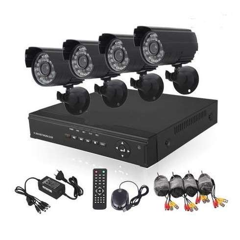 4 Camera CCTV Security Recording System With Internet & 3G Phone Viewing