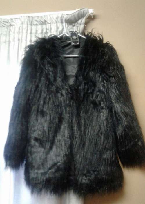 Faux fur coat