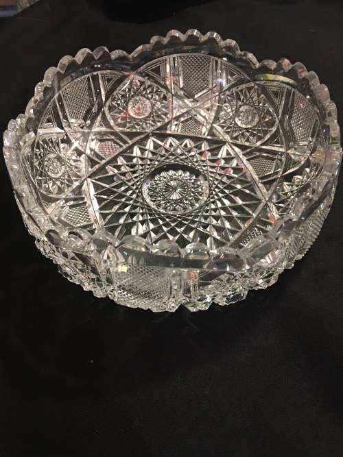 Crystal Fruit Bowl Diamond Cut