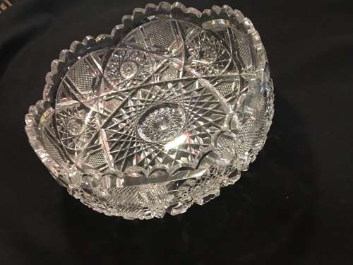 Crystal Fruit Bowl Diamond Cut