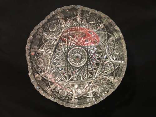 Crystal Fruit Bowl Diamond Cut