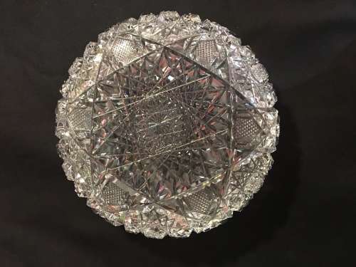 Crystal Fruit Bowl Diamond Cut