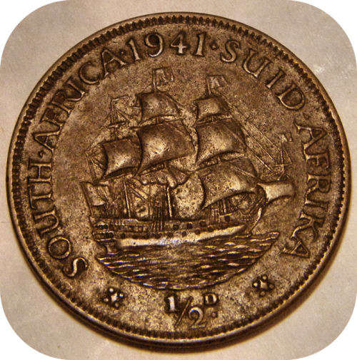 Bargain SA Union:   1941 Half Penny below R70!!