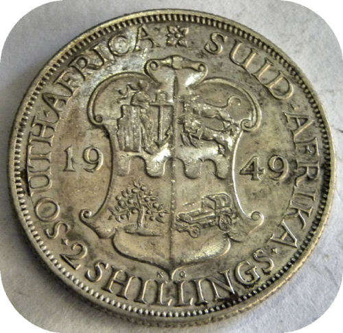 Bargain SA Union: 1949 2 Shillings.   LOW clearance prices all round!!!
