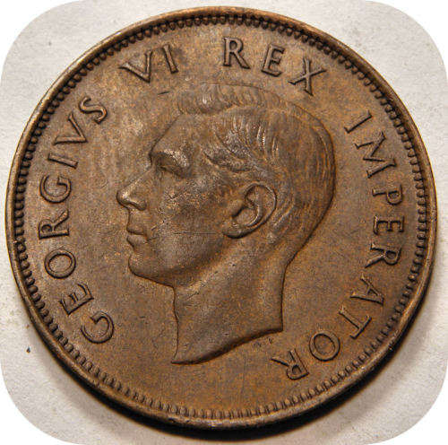 Top Grade SA Union: 1937 Half penny 1/2d in EF!!