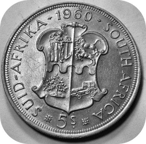 Bargain SA Union: 1960 5 Shillings Crown in UNC below R230!!!