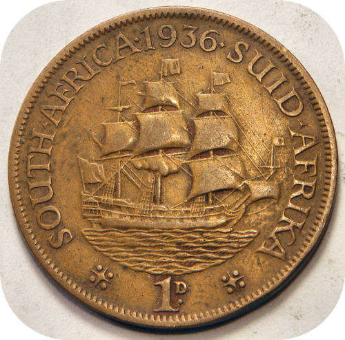 Bargain SA Union:  1936 Penny below R20!!