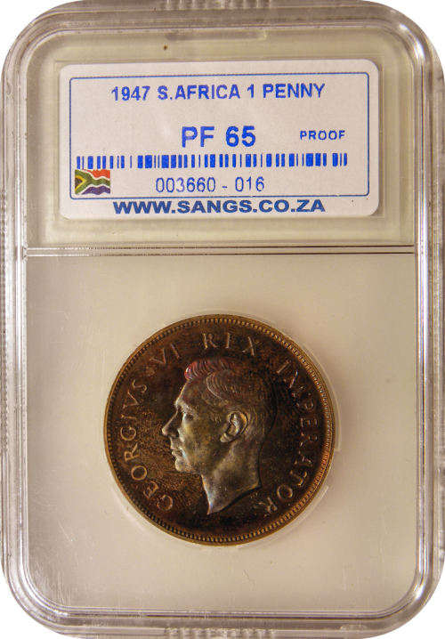 The RARE 1947 Penny graded in PF65!   Top Grade gem!