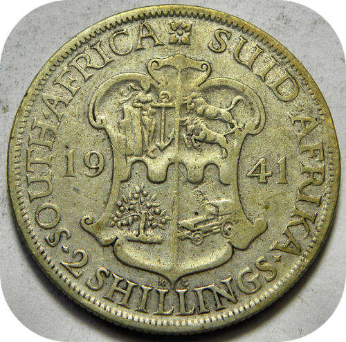 Bargain SA Union:  1941 2 Shillings 2/- below R120!