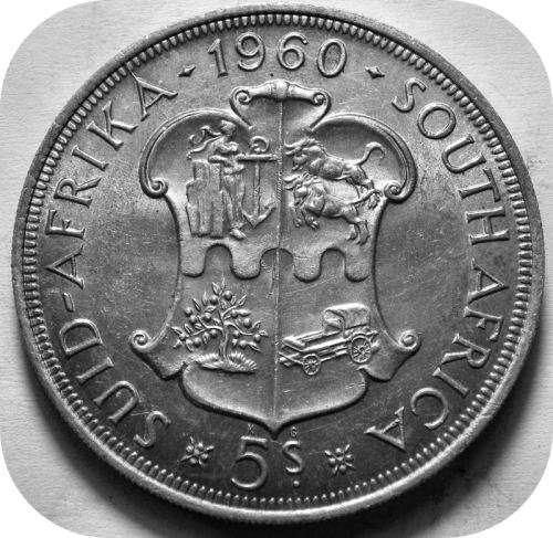 Bargain SA Union: 1960 5 Shillings Crown in A/UNC below R200!!