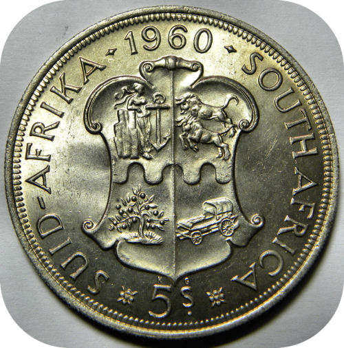 Top Grade SA Union: 1960 5 Shillings Crown in UNC!!