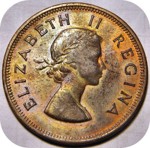 Top Grade SA Union: 1960 Penny 1d in Lustrous EF below R10!!