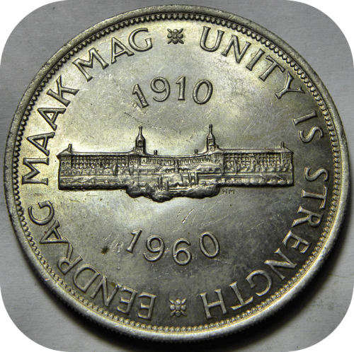 Top Grade SA Union: 1960 5 Shillings Crown in Lustrous Brliiant UNC!!