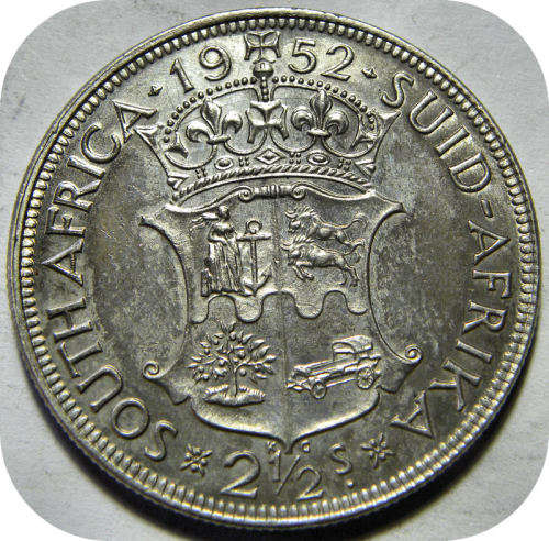 Top Grade SA Union: 1952 Halfcrown 2/6 in UNC!!