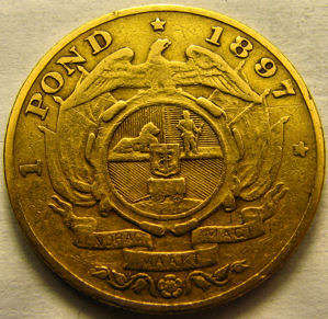 1897 Kruger Gold Pond.  @ R1!!!  Well preserved!