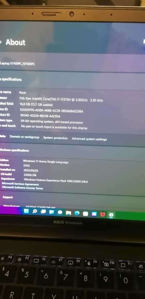 Gaming Beast , i7 3.30Ghz 11th Gen, RTX 3050 4GB DDR6, 16GB RAM, 512GB Nvem, 2.8K 2880x1800 Display