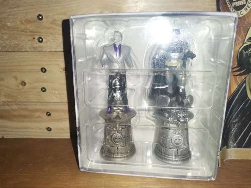 Batman and Joker DC comics chess collection pieces