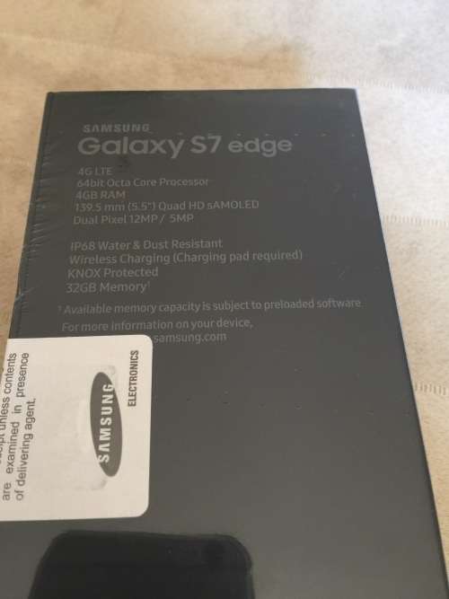 Samsung Galaxy S7 Edge.silver titanium.Brand new.