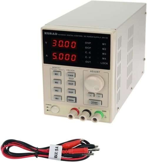 KORAD KA3005D - Precision Variable Adjustable 30V, 5A DC Linear Bench Power Supply