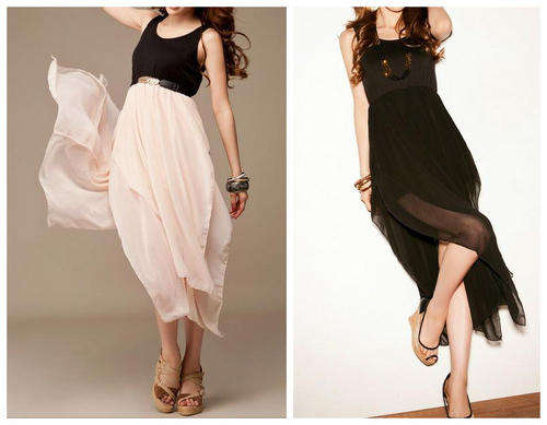 Chiffon Cocktail Dress / Beach Dress Available in 2 colour