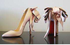 Gorgeous Genuine Leather High Heel with Silky Bow / Formal Heel Size 2-8 in 5 colour