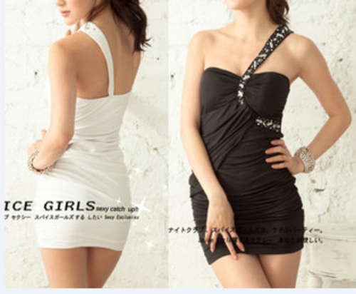 **Christmas Sale**! Limited Stock **Sexy** Sequined Cocktail Dress/ Casual Dress in White / Black