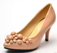 ***HOT SALE*** Limited Stock! Stunning Patent High Heel in Nude /Red size 2-4 ONLY (size 34-37)