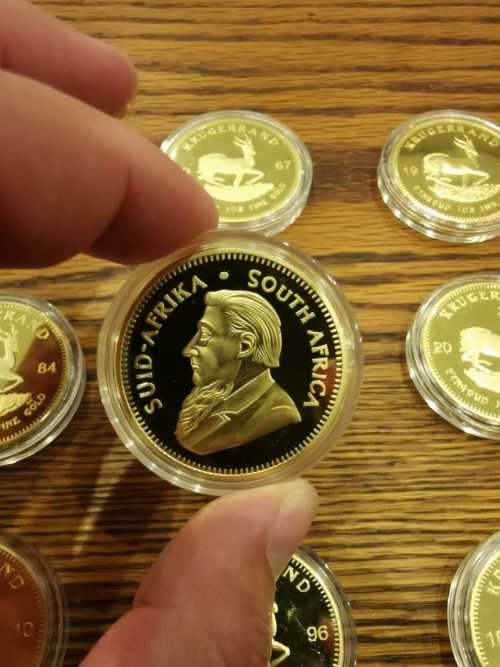 COMMEMORATIVE KRUGERRAND COINS - SET OF 9