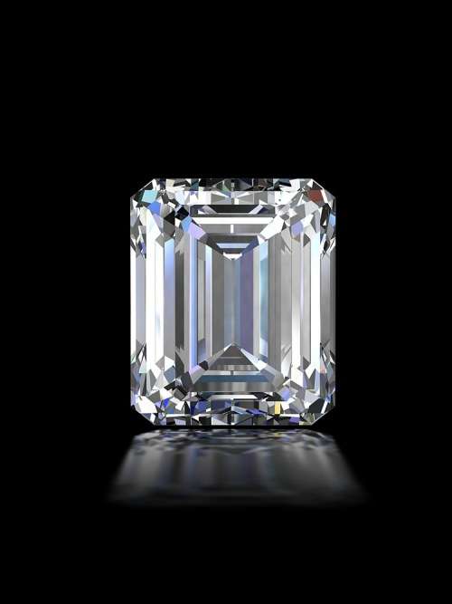 1.46ct Emerald Cut Moissanite