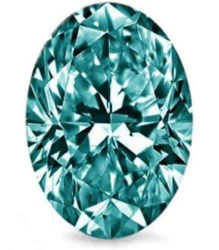 * RARE * 21.07CT, BLUE BRILLIANT OVAL CUT MOISSANITE **