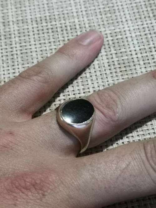 Onyx Ring 9ct Gold from 1940's