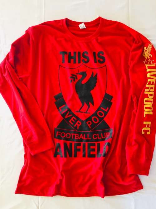 Liverpool FC Longsleeve T-shirt THIS IS ANFIELD Size Large