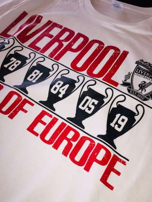 Liverpool FC Shortsleeve T-shirt KINGS OF EUROPE - Large