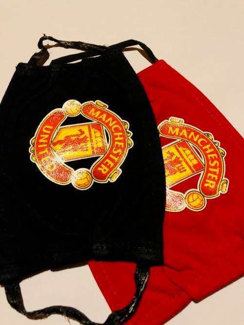MAN UNITED 2-LAYER FACE MASKS - 4 PACK